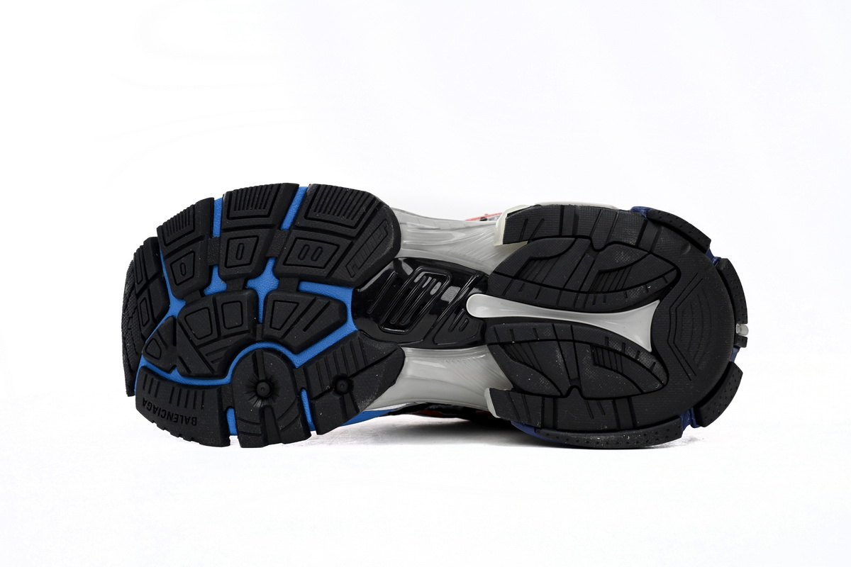 Balenciaga Runner White And Blue Printing 677402 W3RB6 1264