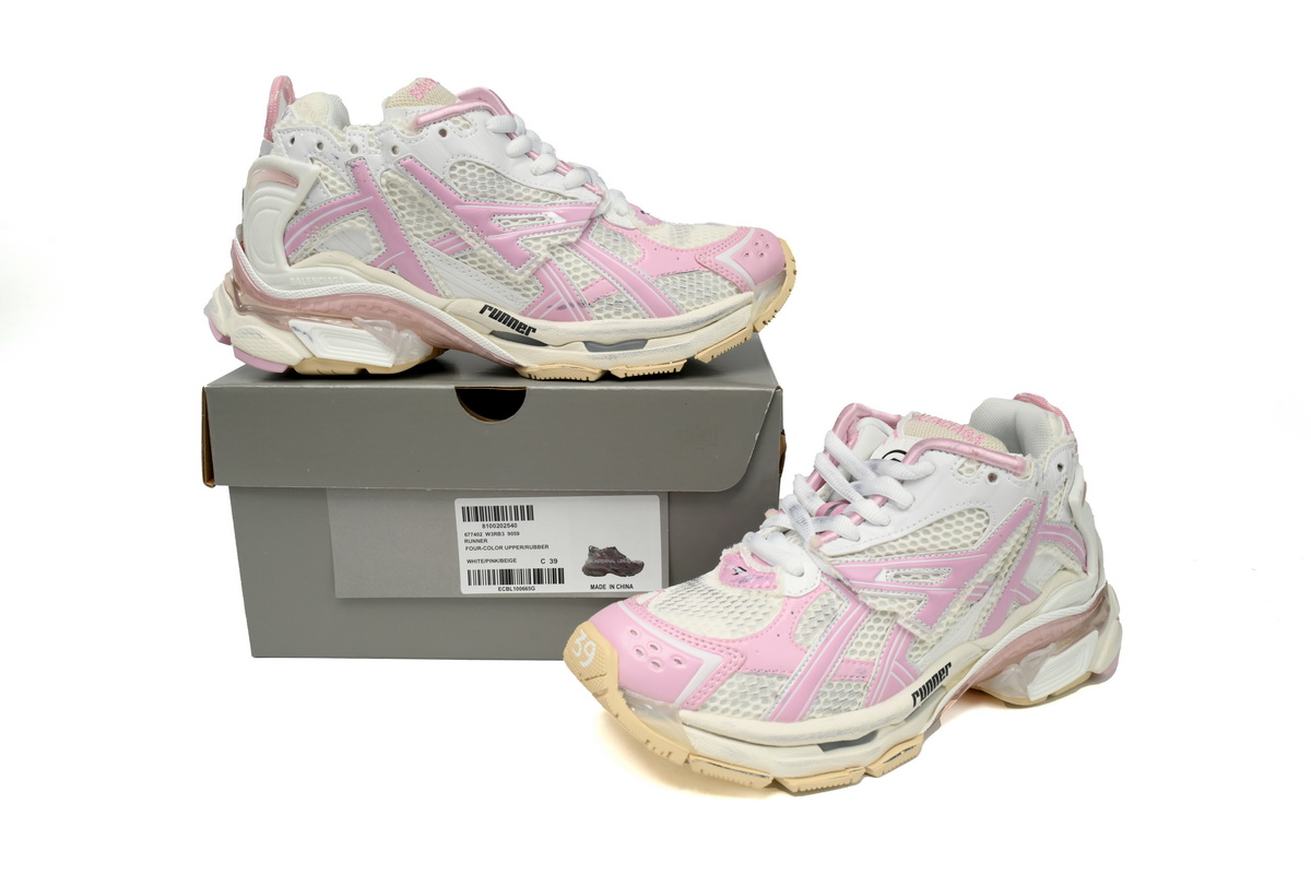 Balenciaga Runner White Pink