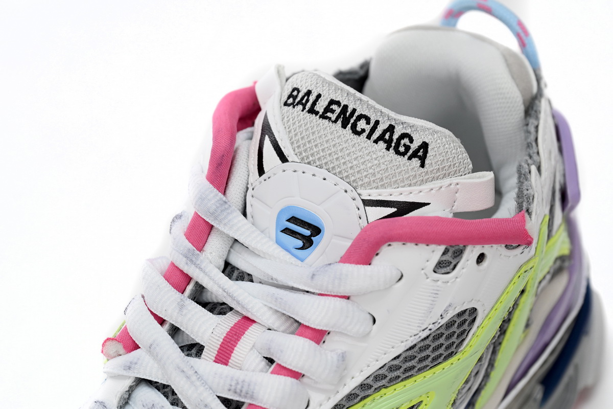 Balenciaga Runner White Yellow Purple 677402 W3RH5 0308