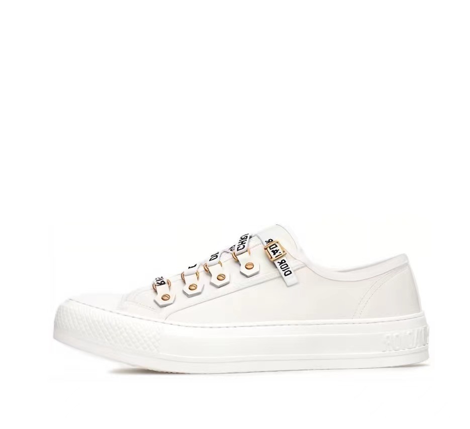 Dior Walk'N'Dior Low Top White Canvas  KCK177CVA_S06W