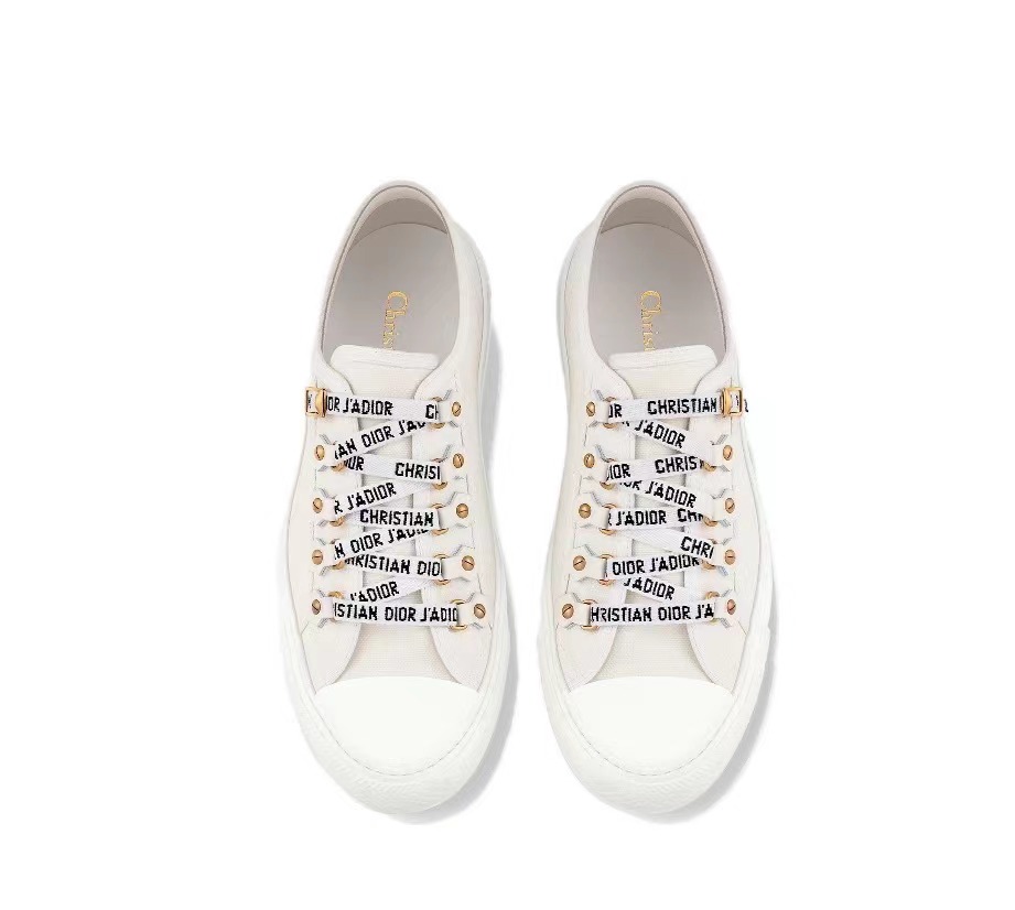 Dior Walk'N'Dior Low Top White Canvas KCK177CVA_S06W