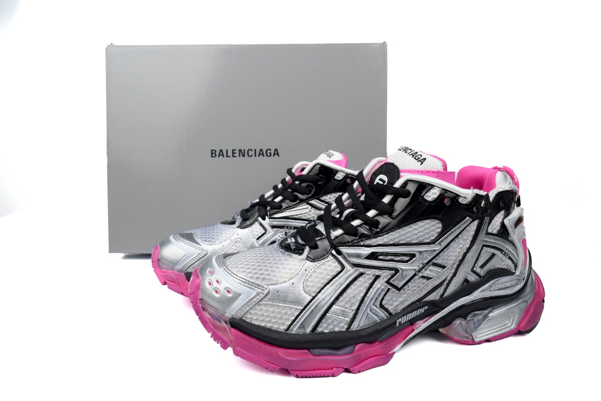 Balenciaga Runner Silver Red 677402 W3RB2 9155