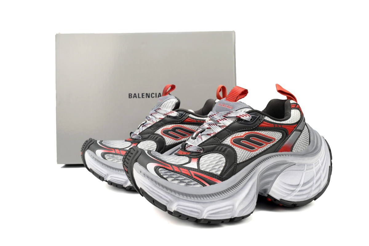 Balenciaga 10 XL Grey Black Red 784342 W2MV2 0311