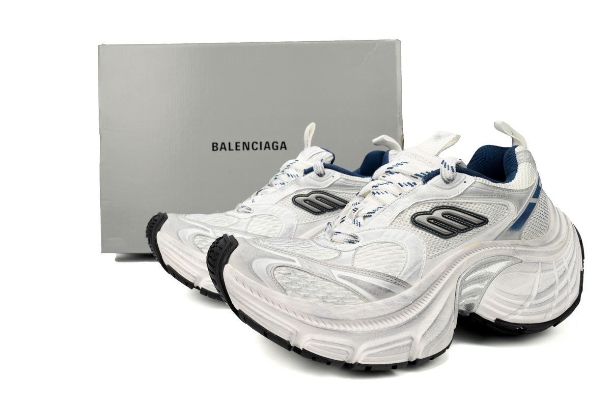 Balenciaga 10 XL White Gray and Blue 784342 W2MV2 1219