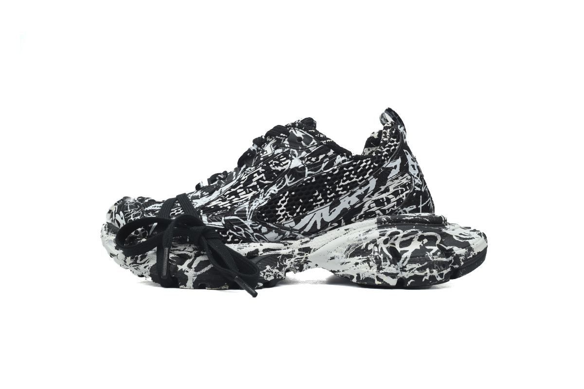 Balenciaga 3XL Luminous Black Graffiti 734731 W3XDC 0236