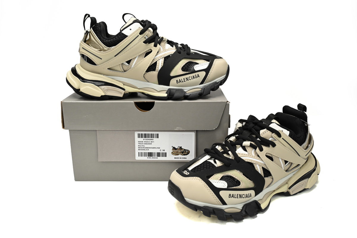 Balenciaga Track Black Rice Khaki Black 542436 W3AC4 8071