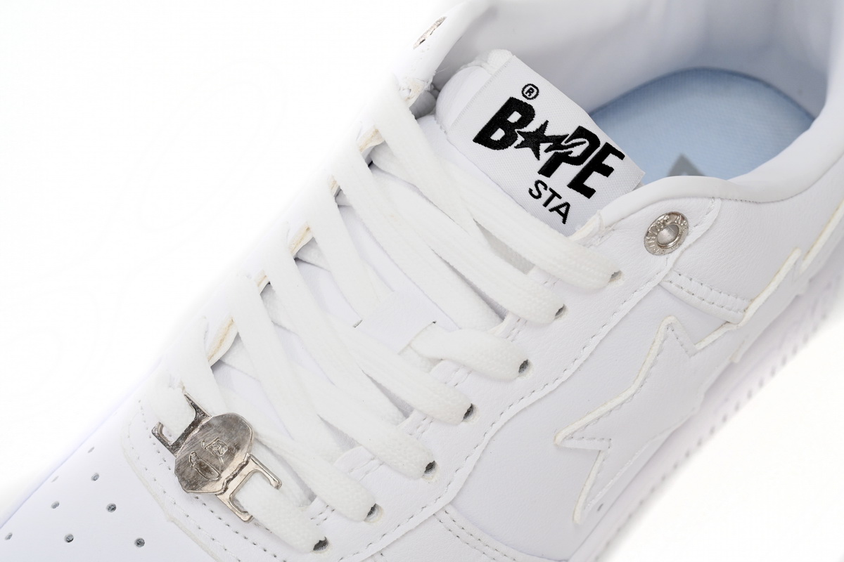 A Bathing Ape Bape Sta Low White