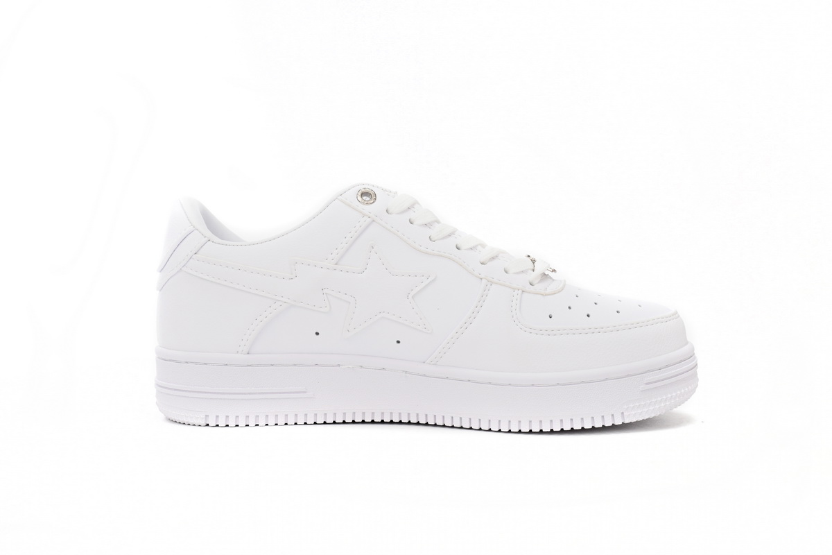 A Bathing Ape Bape Sta Low White