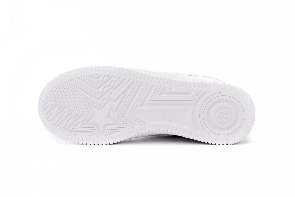 A Bathing Ape Bape Sta Low White