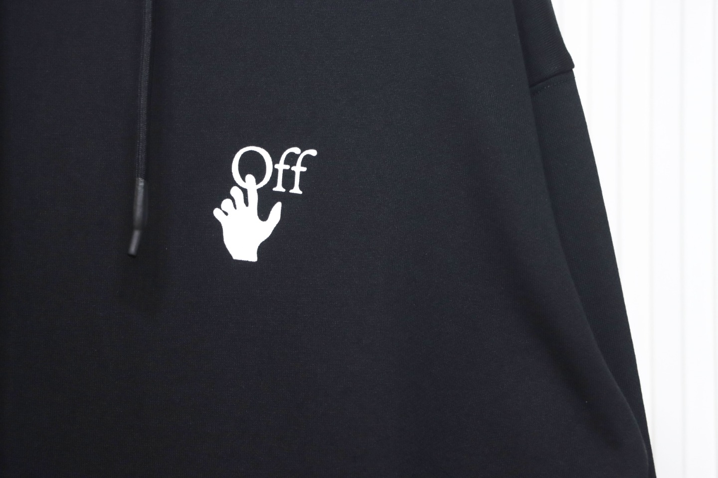 Off-white Caravaggio black and white religious hoodie