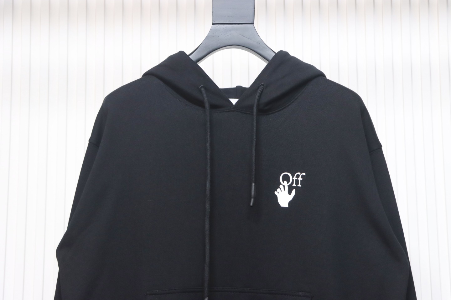 Off-white Caravaggio black and white religious hoodie