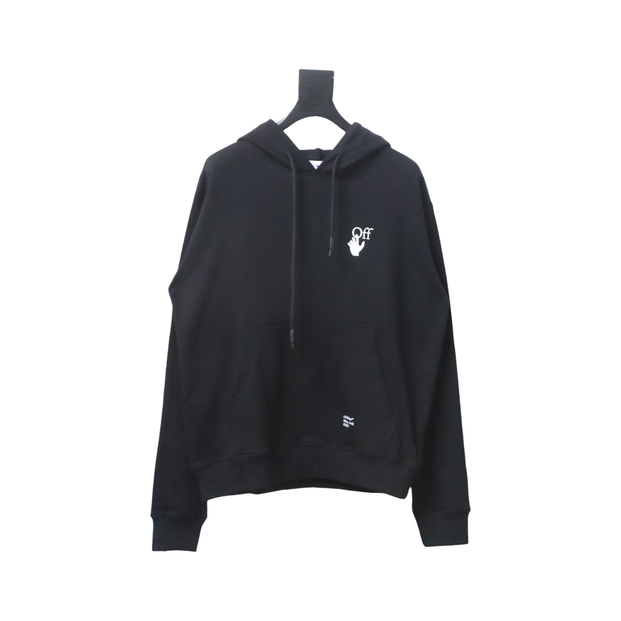 Off-white Caravaggio black and white religious hoodie