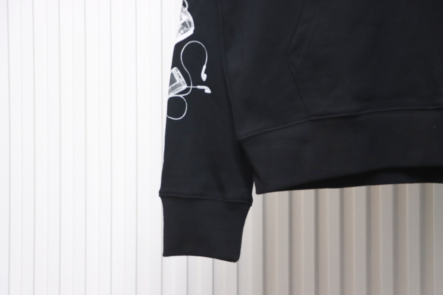 Off-white Ink-splashed arrow twill oil painting graffiti hoodie