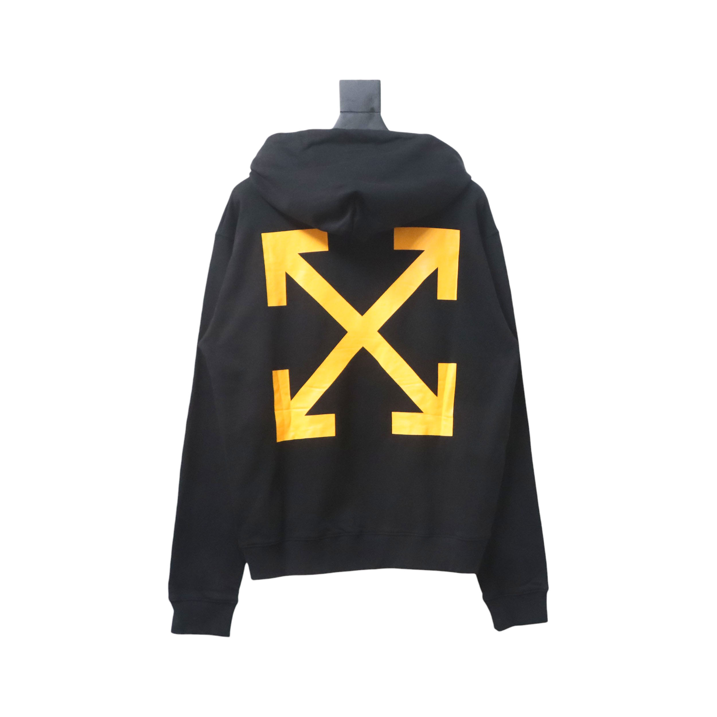 Off-white religious Madonna print hoodie yellow