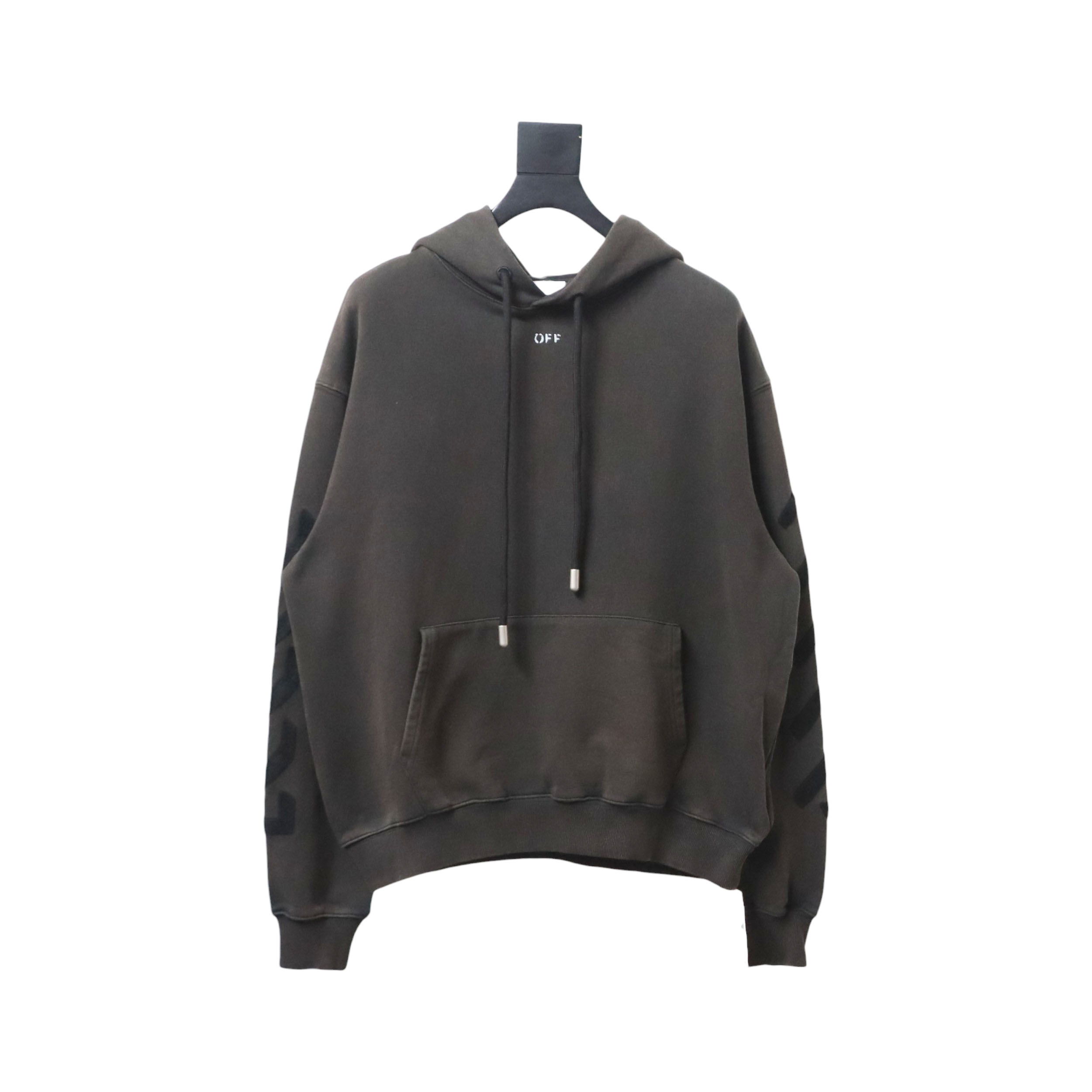Off-white Washed old man print hoodie