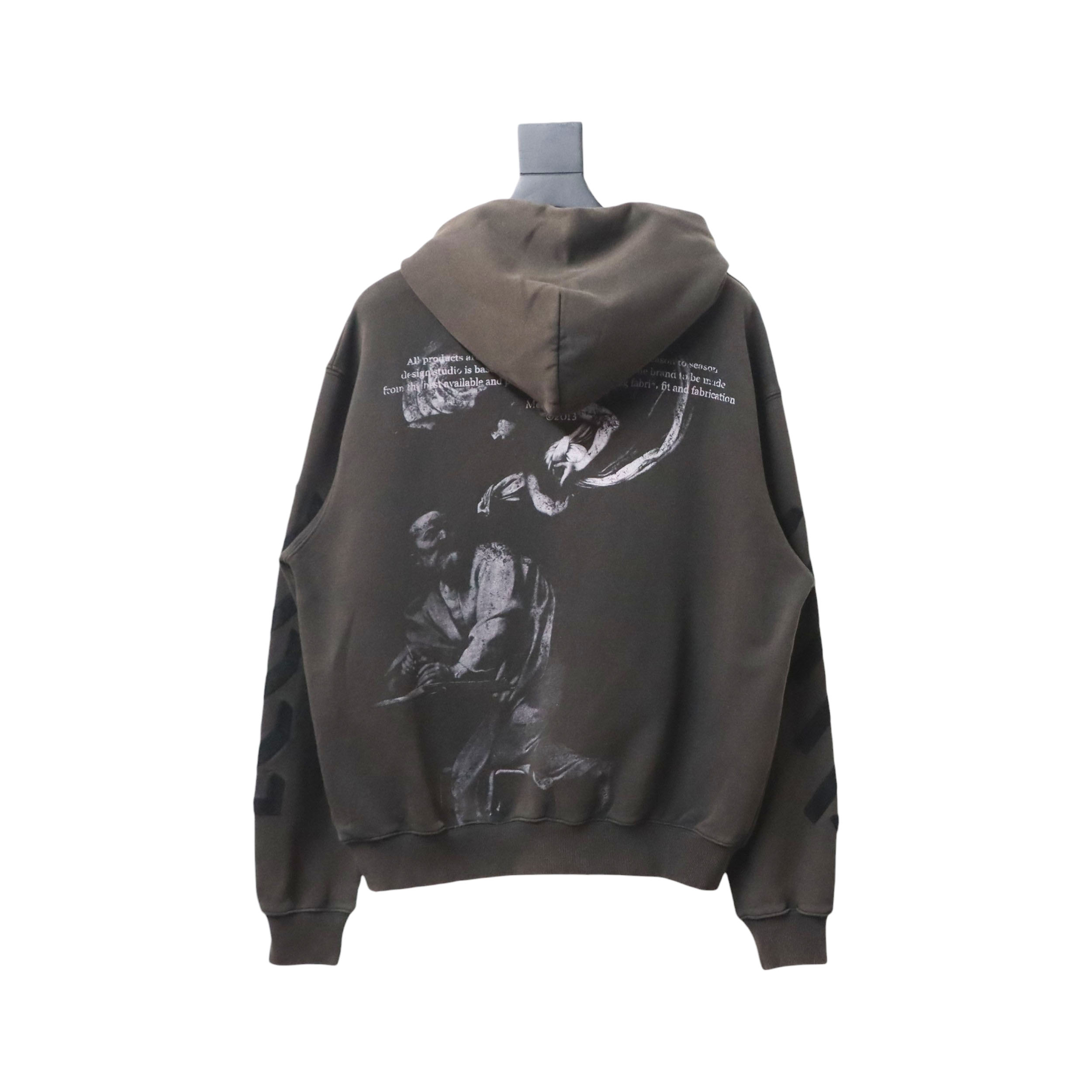Off-white Washed old man print hoodie