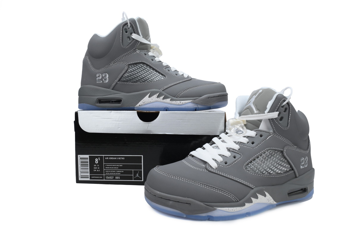Air Jordan 5 Retro 'Wolf Grey' 136027-005