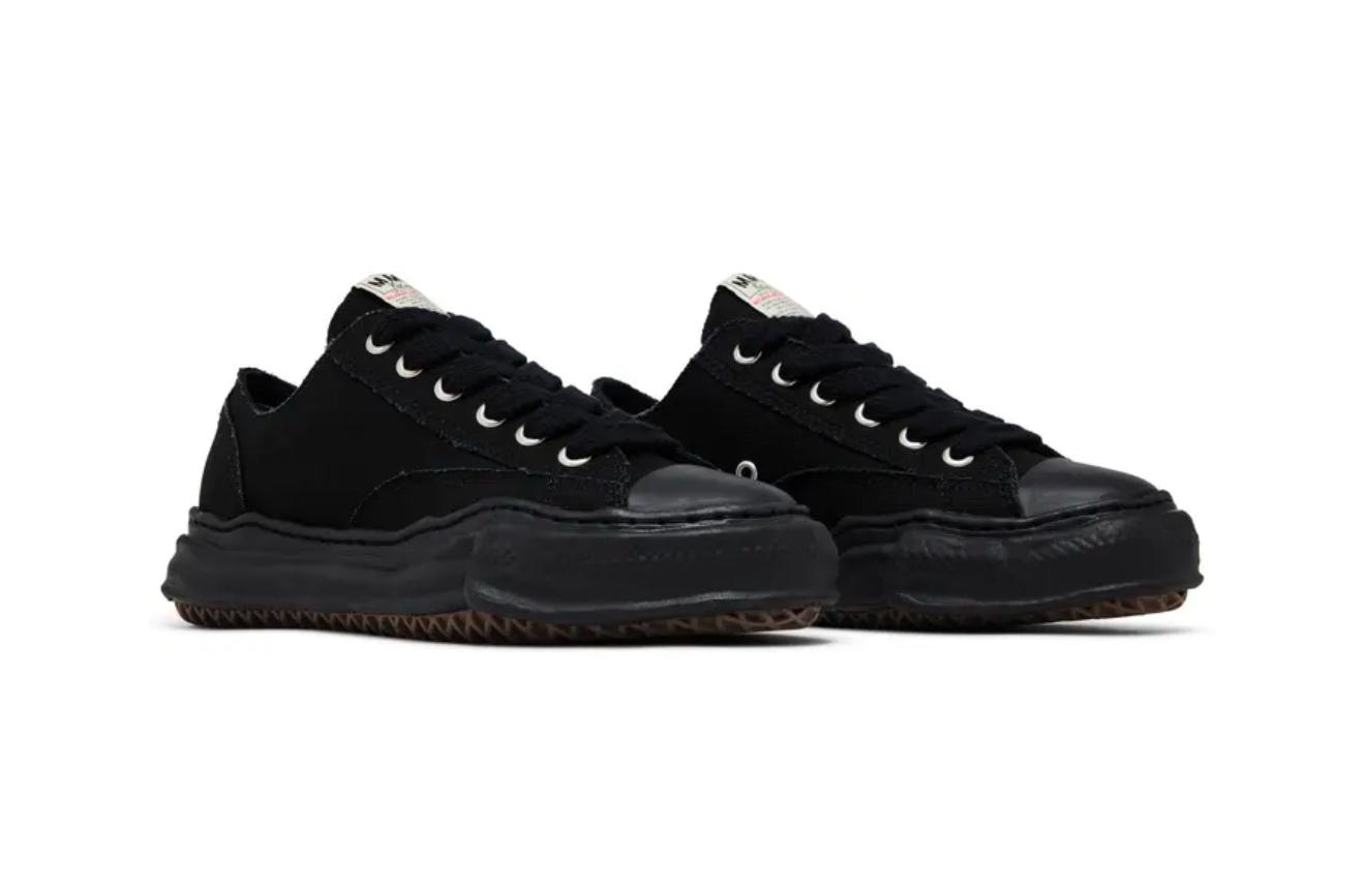Mihara Yasuhiro Peterson OG Sole Canvas Low Black  NO.803 A01FW702-BLKBLK