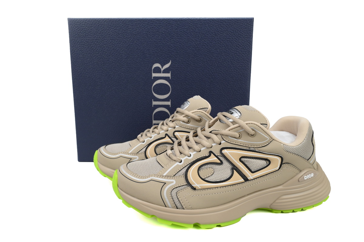 Dior 'B30' Sneakers Khaki 3SN279ZMA-16141