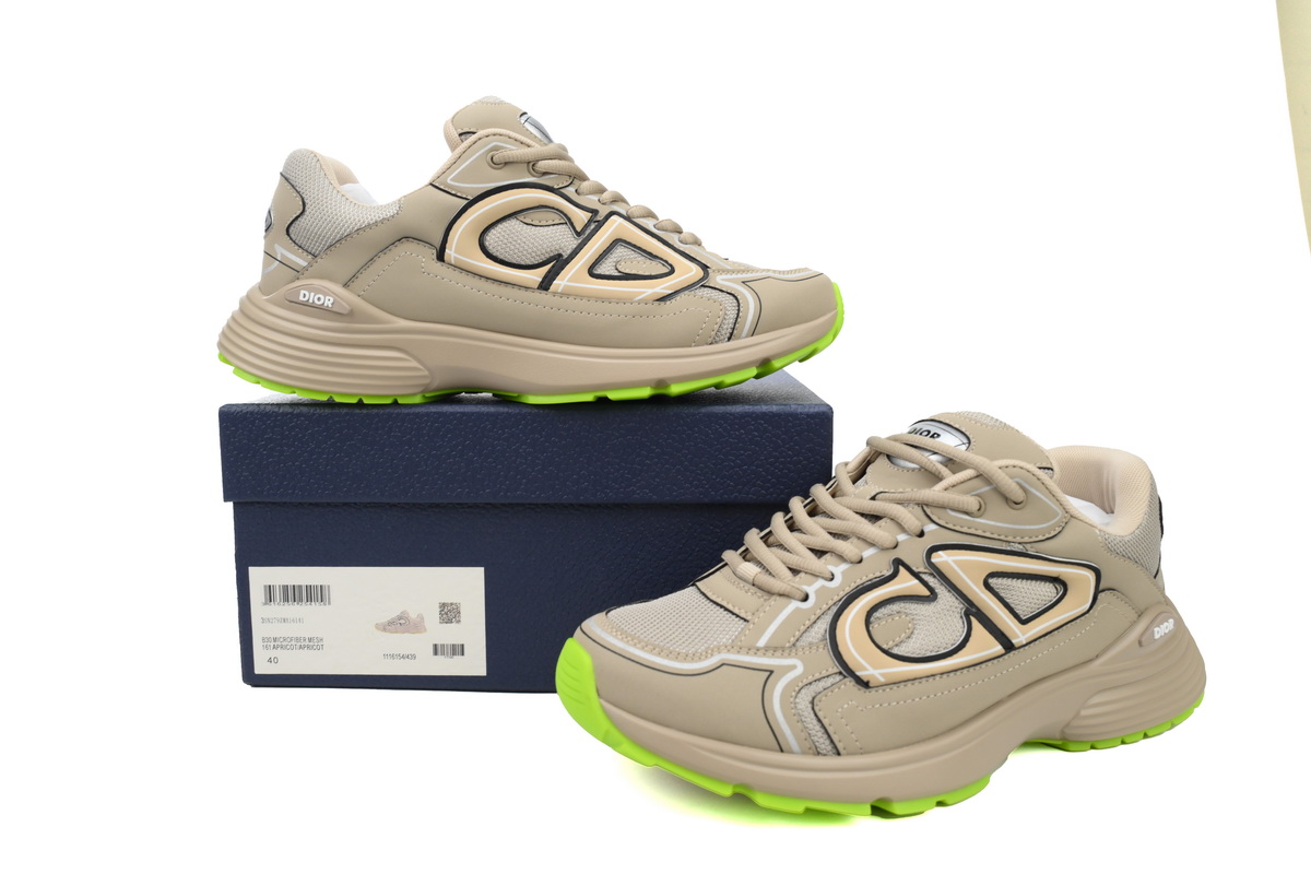 Dior 'B30' Sneakers Khaki 3SN279ZMA-16141
