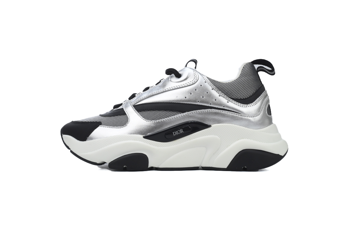 Dior B22 Sneakers  Black Grey Silver