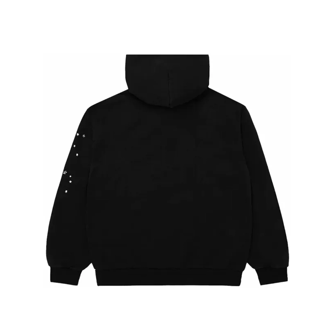 Sp5der Hoodie Black White