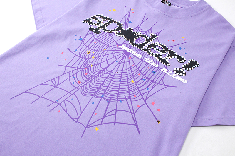 Sp5der T-Shirt 69625 Purple