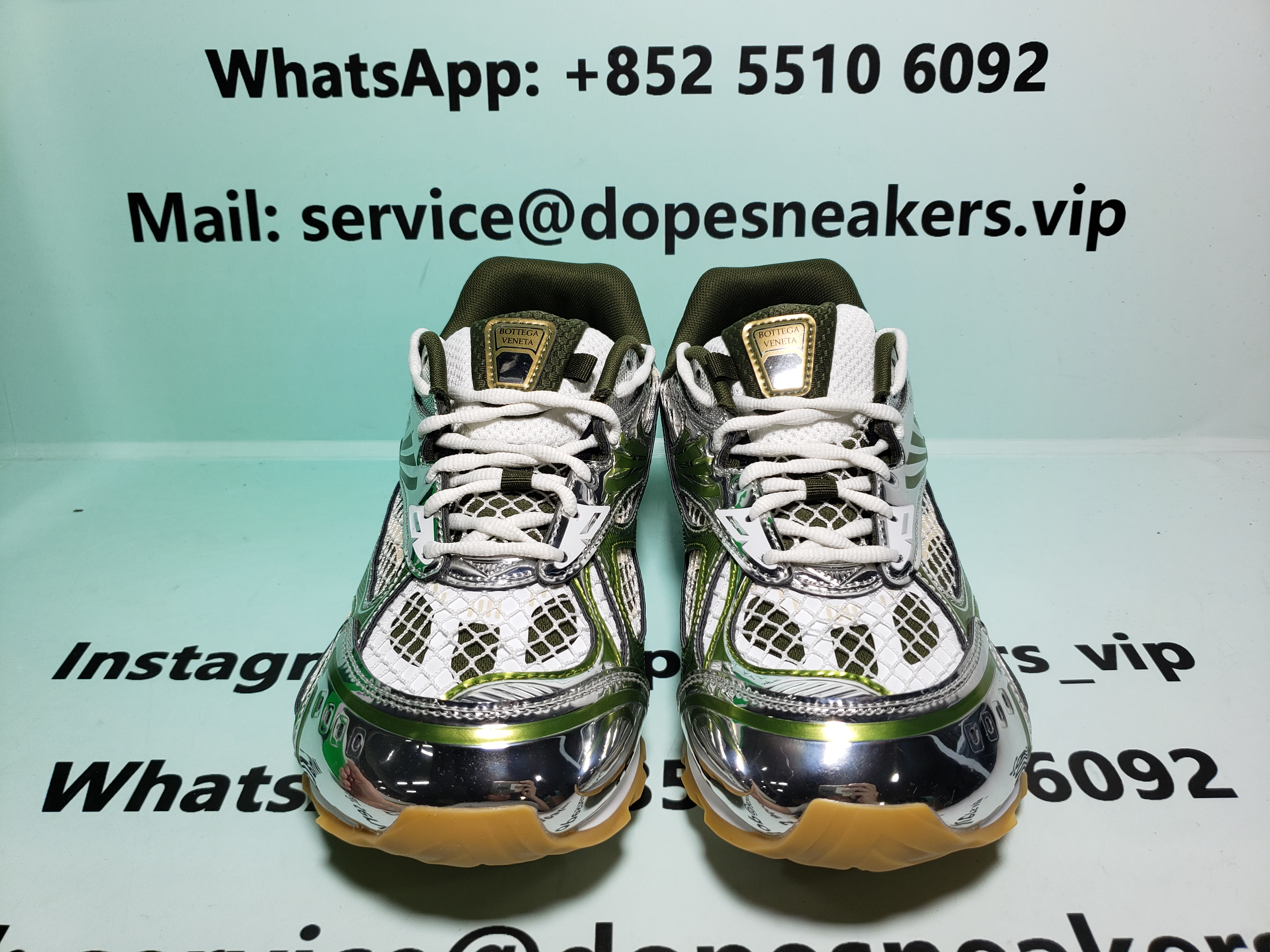 Bottega Veneta Orbit Brown Green 755915V2X402848
