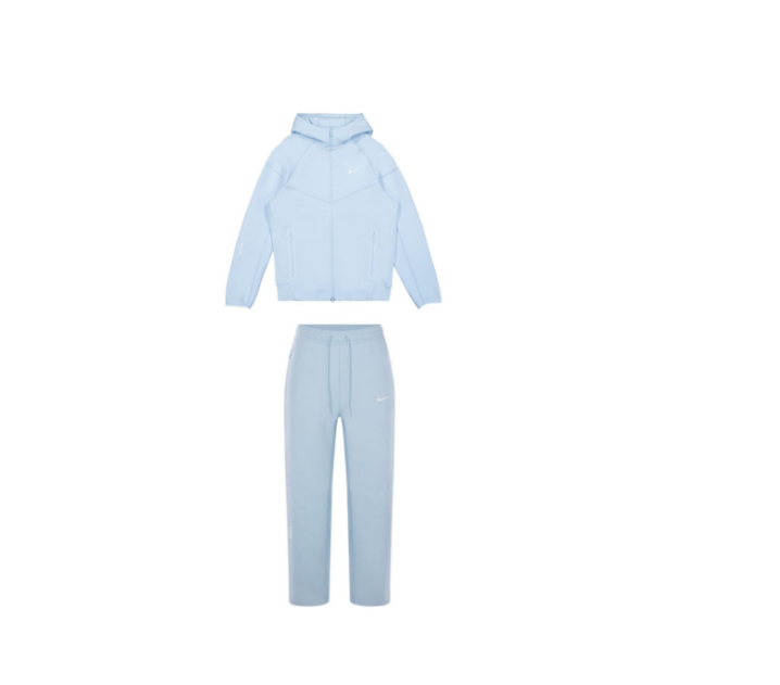 Nike Sportswear Tech Fleece Full-Zip Hoodie & Joggers Set Blue