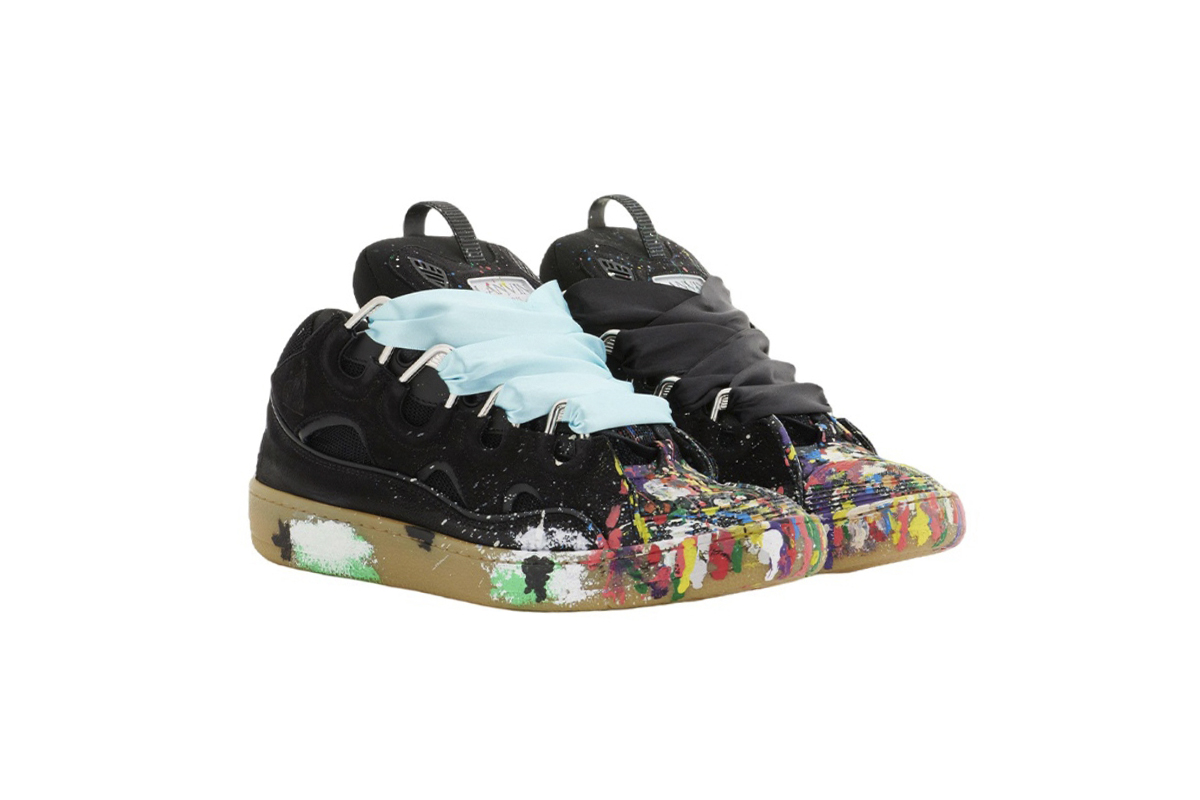 Lanvin Leather Curb Gallery Dept. Black Multi FW-SKDK02-DRGD-P2210S1
