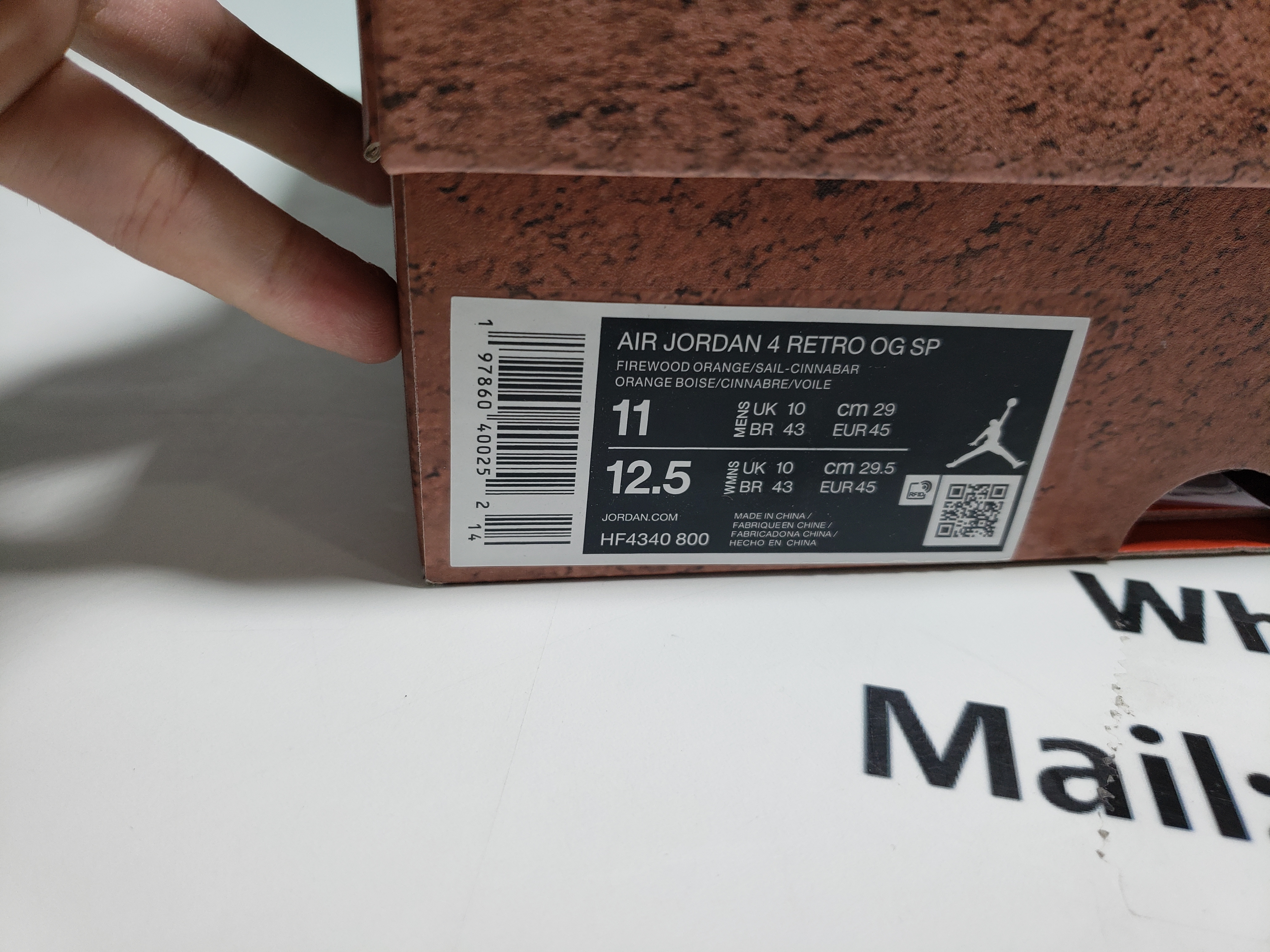 Air Jordan 4 Retro OG SP Nigel Sylvester Brick by Brick  HF4340-800