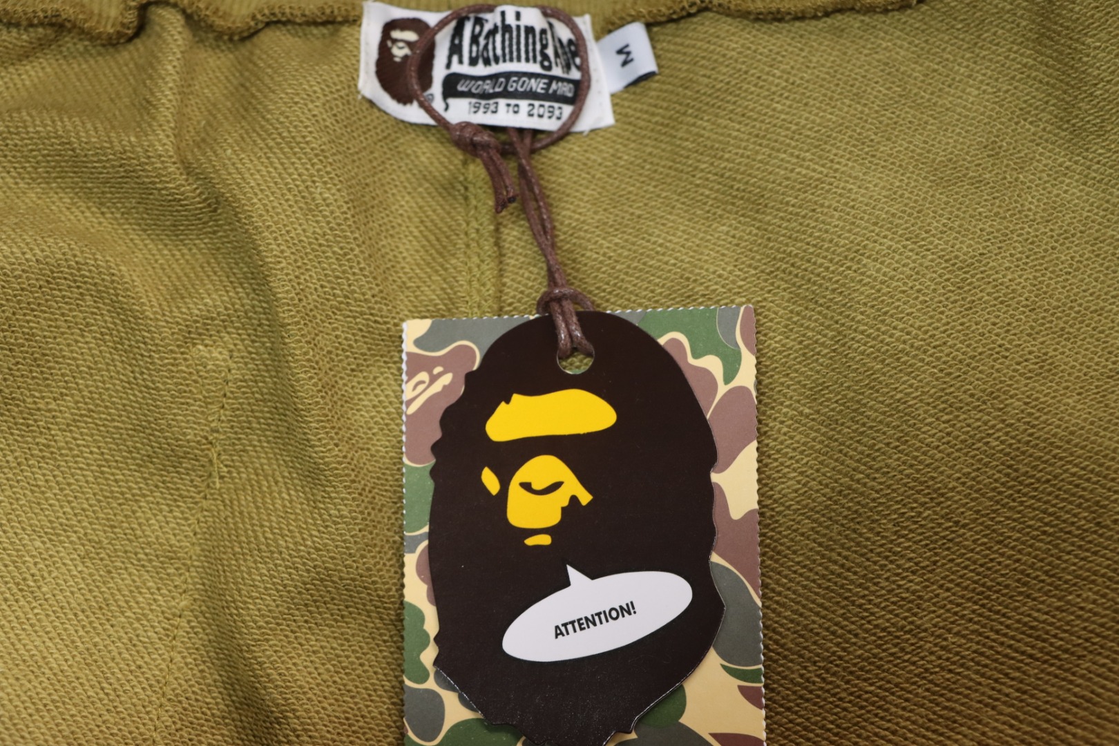 BAPE Camouflage Shark Mouth Shorts Green