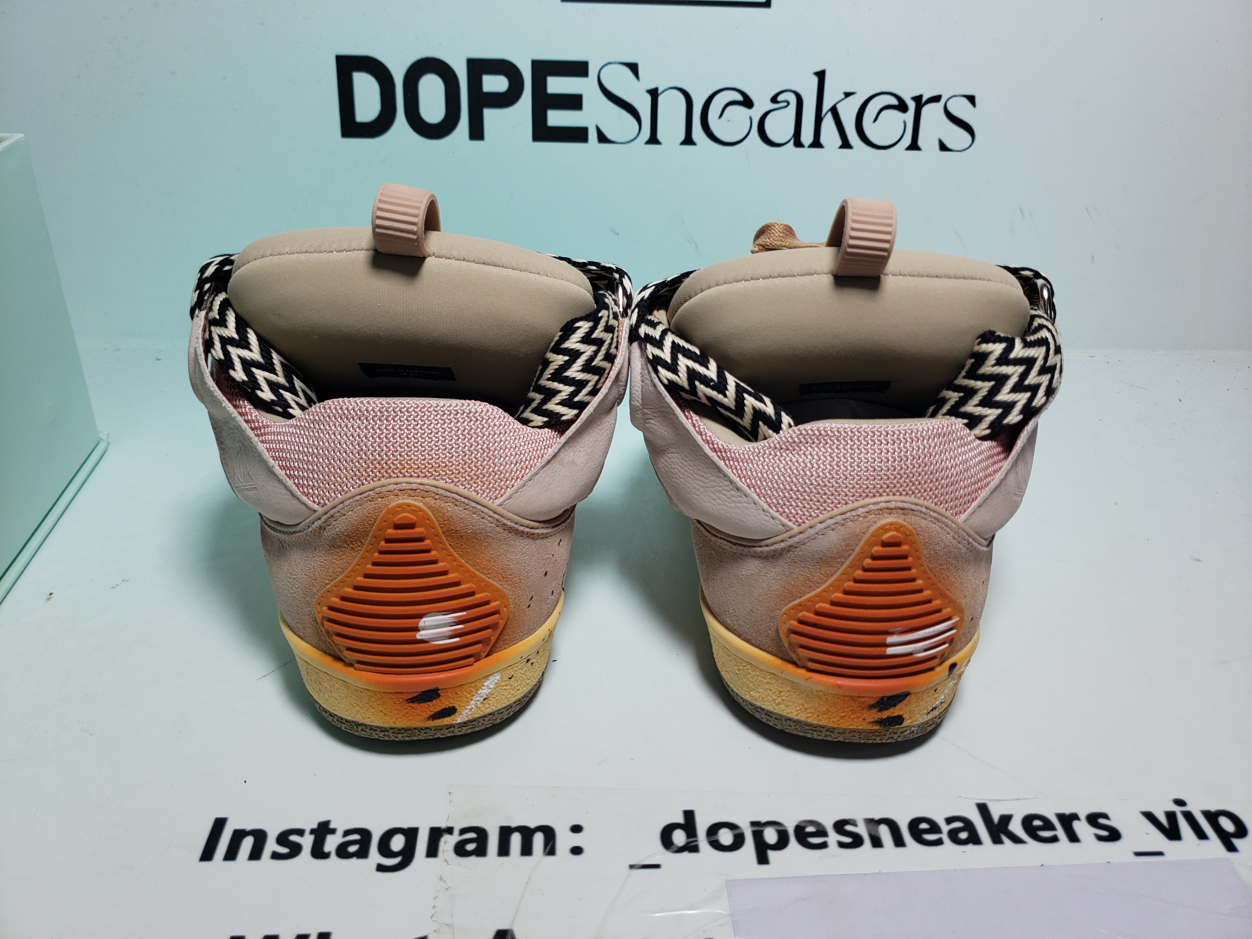 Gallery Dept. x Lanvin Wmns Curb Light Sneakers 'Paint Drip - Pale Pink' FW-SKDK02-DRGD-P22B5S0