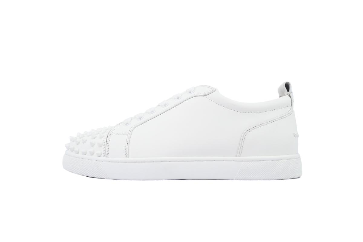 Christian Louboutin Louis Junior Spikes  White 11305733047