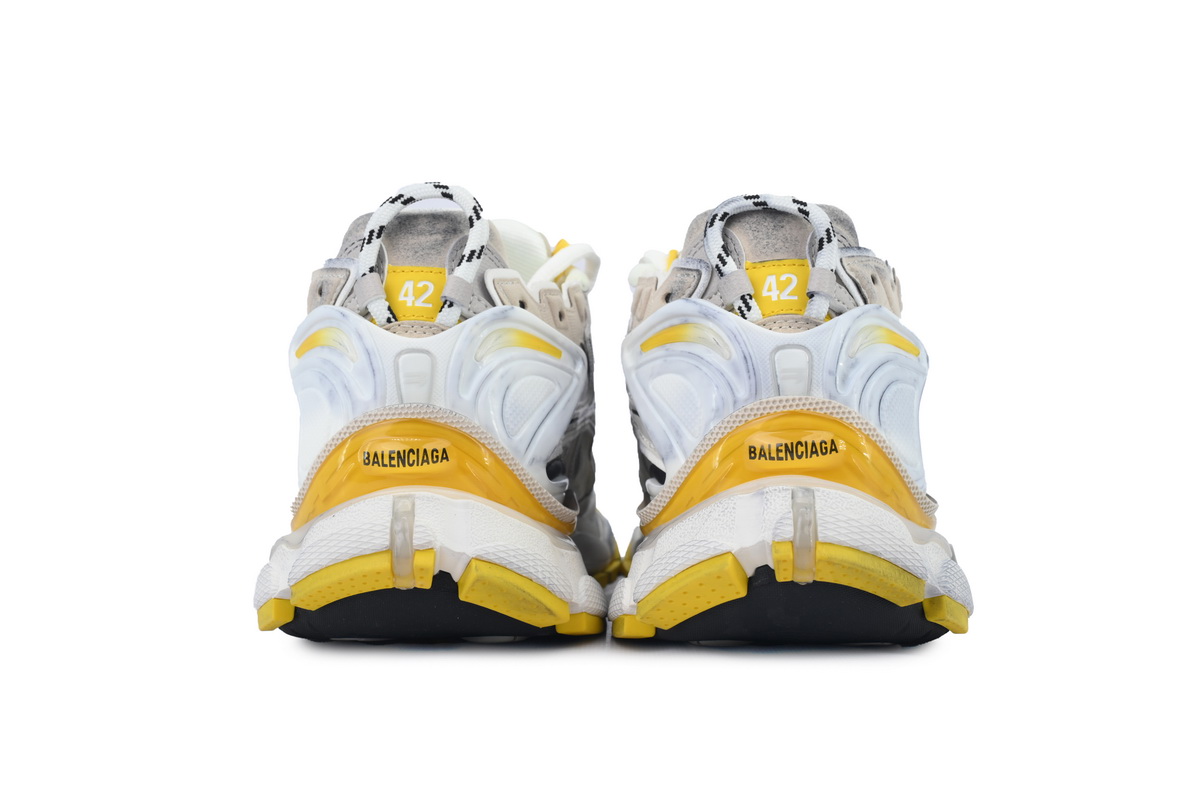 Balenciaga Runner Sneaker 'White Yellow' 772767 W3RNY 9170
