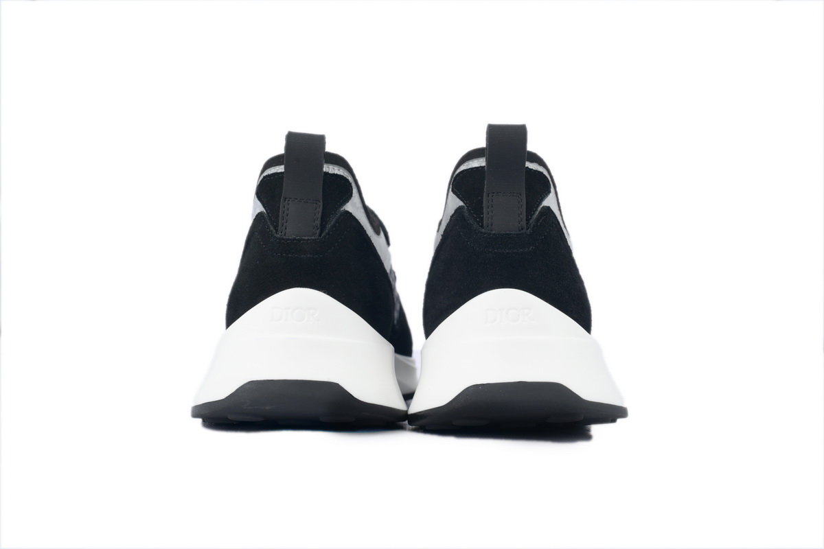 Dior B25 Oblique Runner Sneaker Black Suede 3SN259YUH_H960