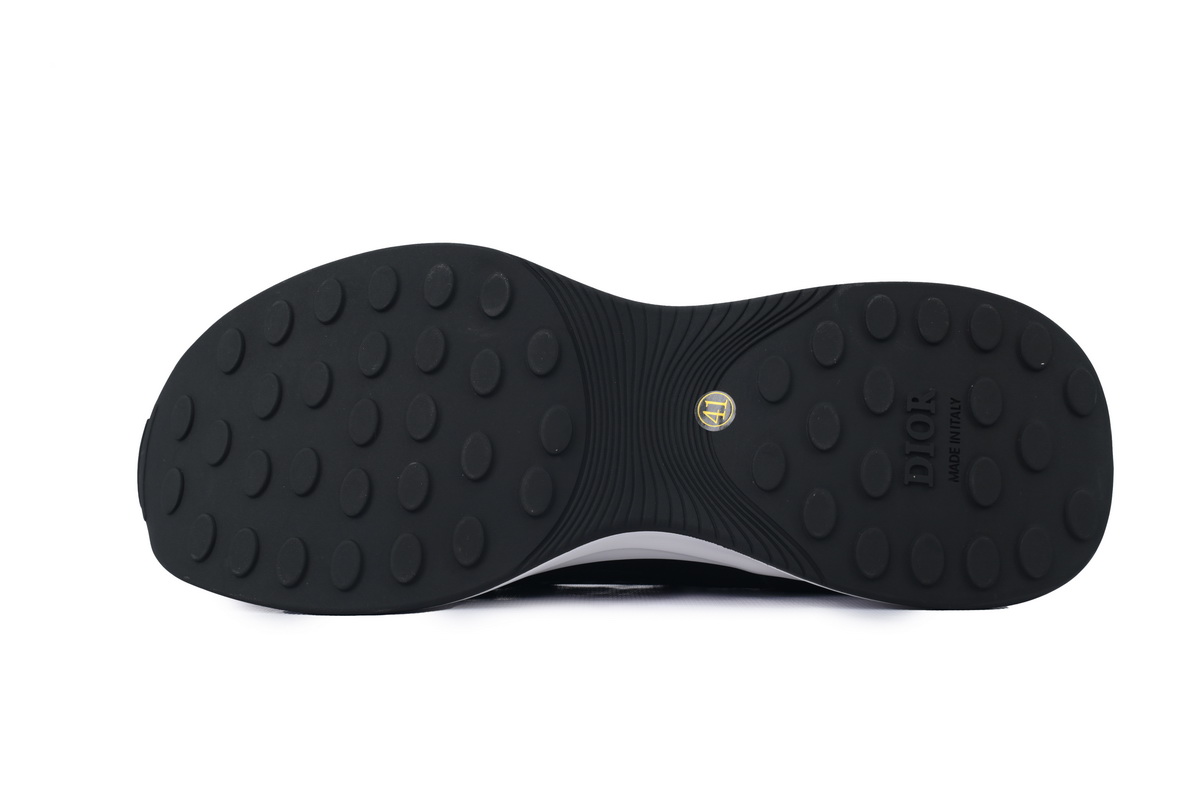 Dior B25 Oblique Runner Sneaker Black Suede 3SN259YUH_H960