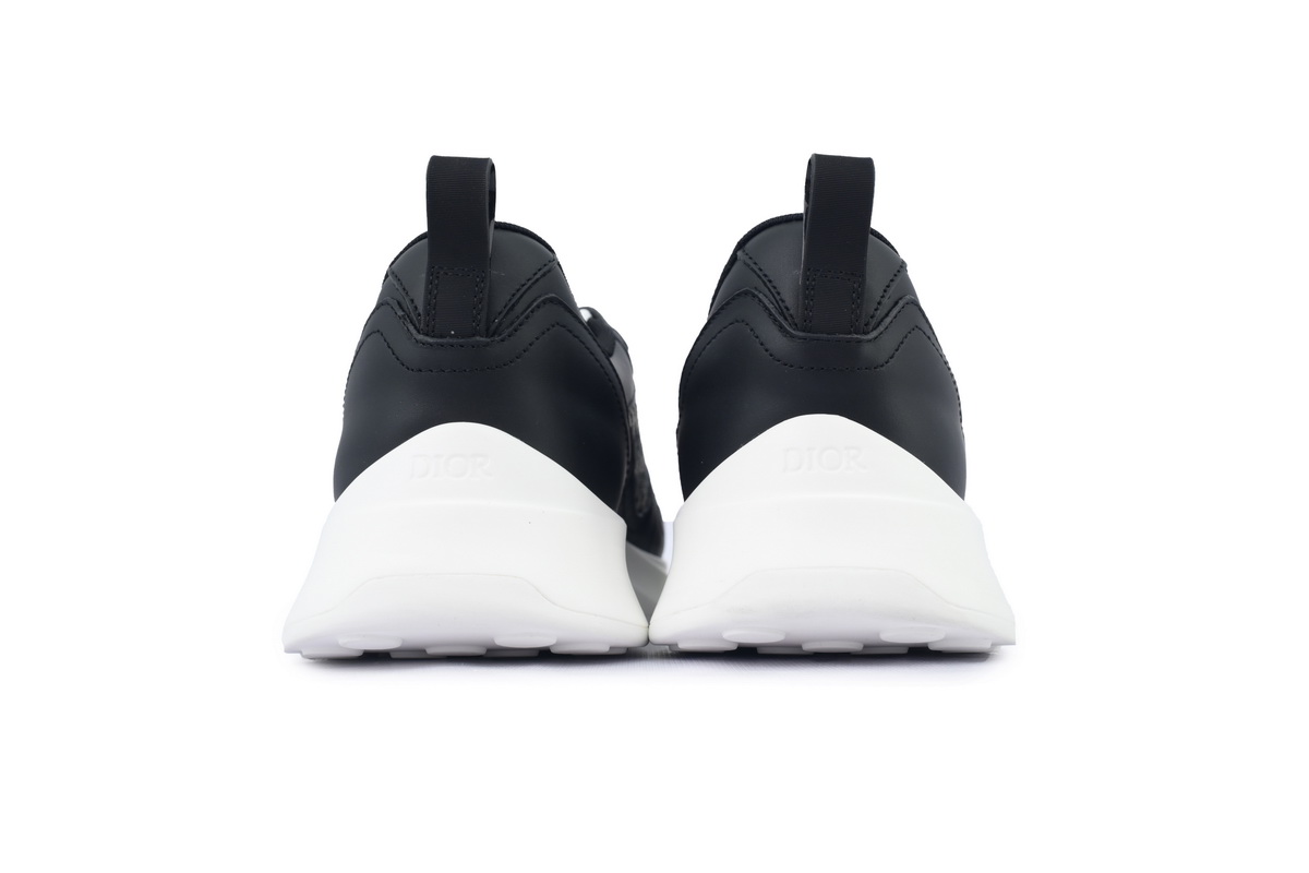 Dior B25 Runner Black Smooth Calfskin Oblique Jacquard 3SN299ZIR_H965