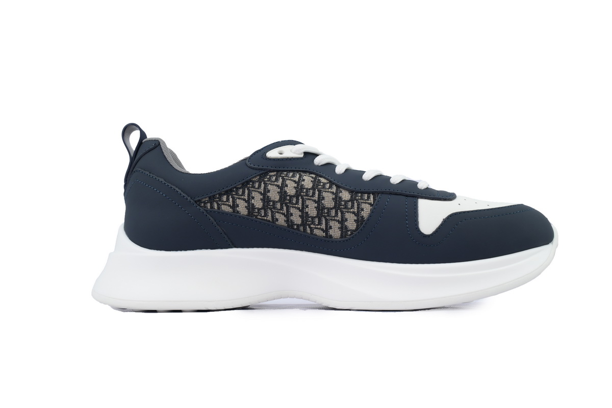 Dior B25 Runner Navy Blue Oblique Jacquard 3SN299ZIR_H561