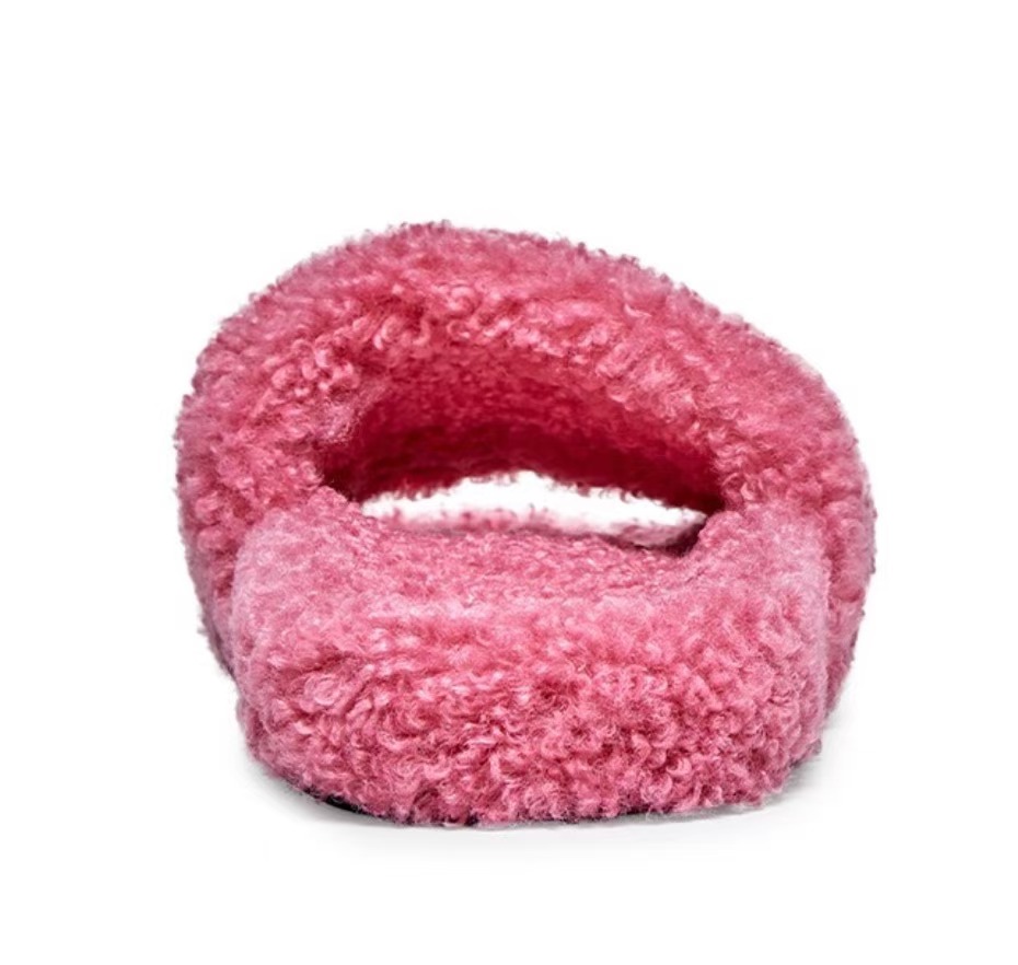 Balenciaga Furry Slide Pink  654261WBDZ05096