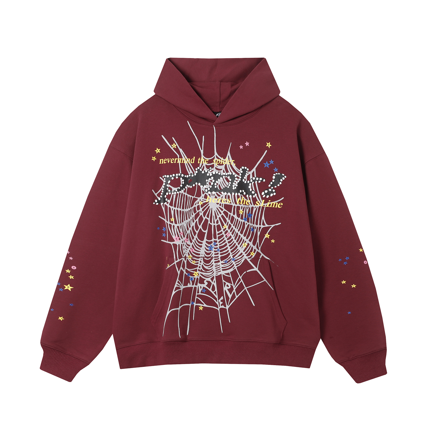 Sp5der Hoodie Burgundy