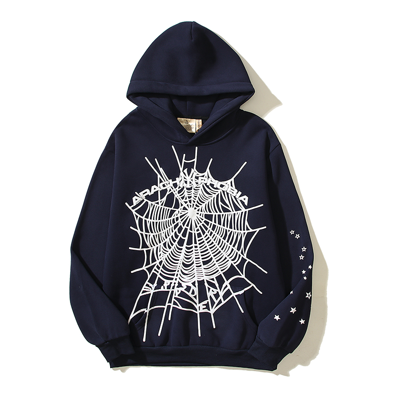Sp5der Hoodie Dark Blue