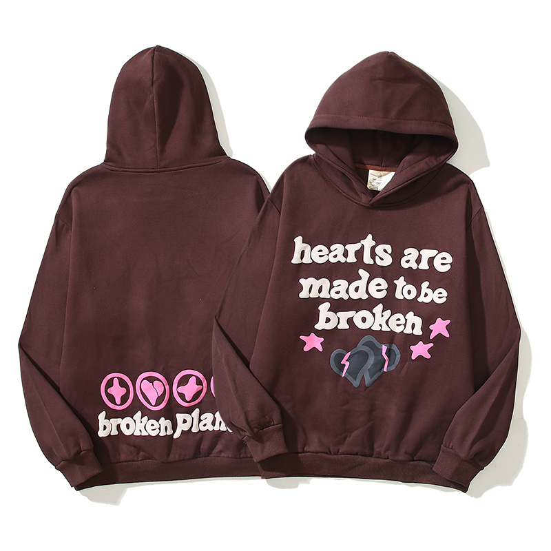 Sp5der Hoodie Pink Brown