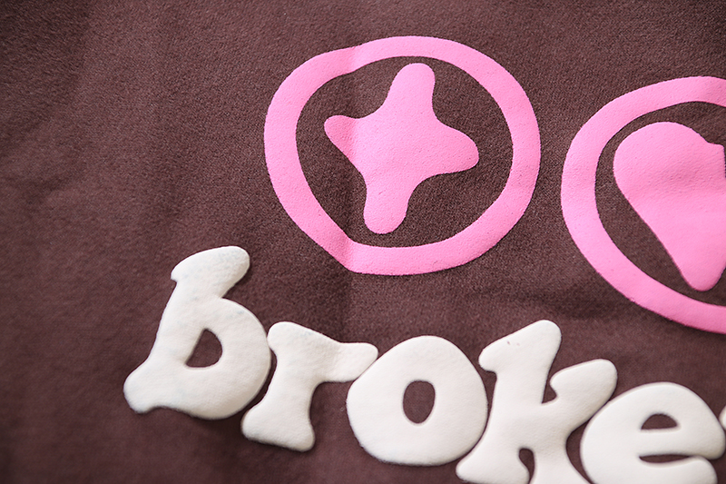 Sp5der Hoodie Pink Brown