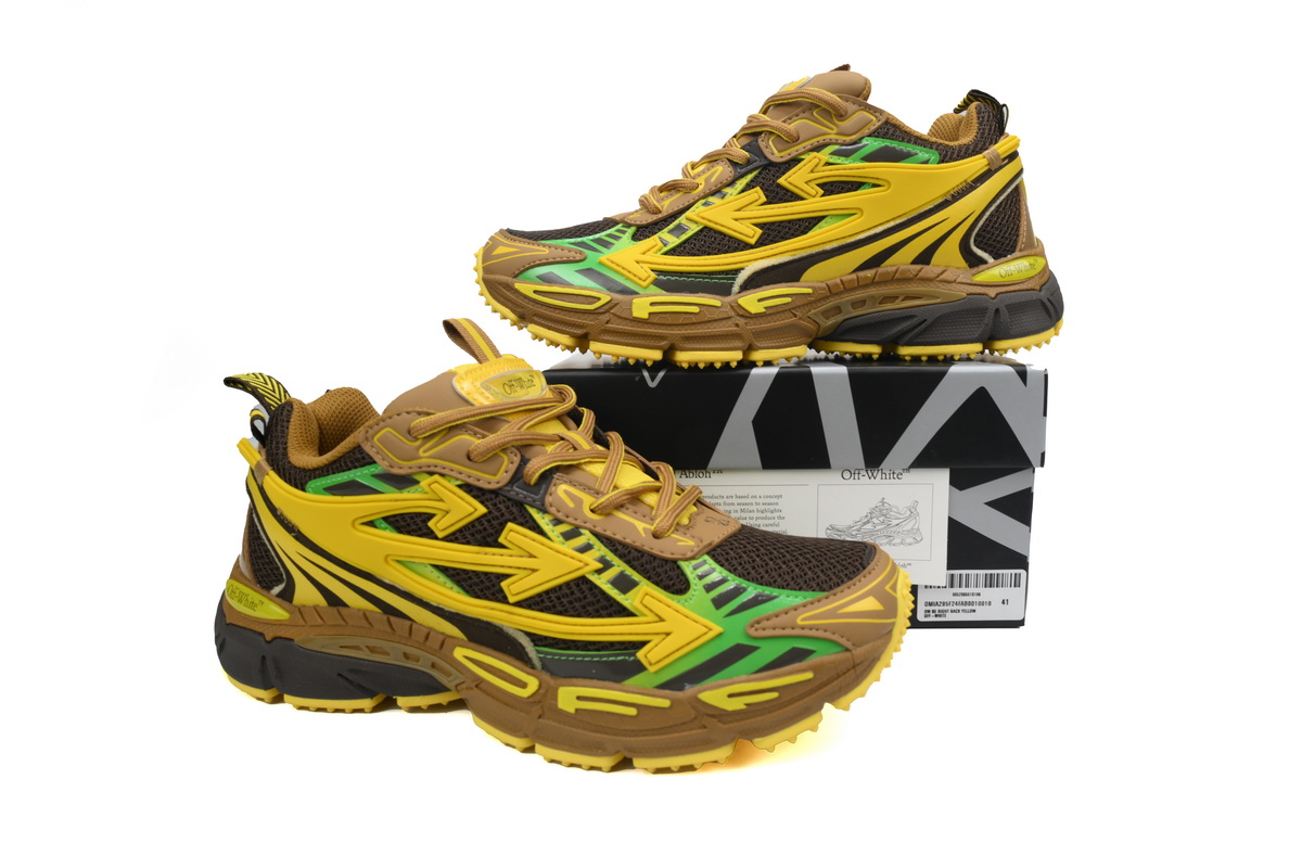 OFF-WHITE Out Of Black Yellow OMIA295F24 FAB00 10010