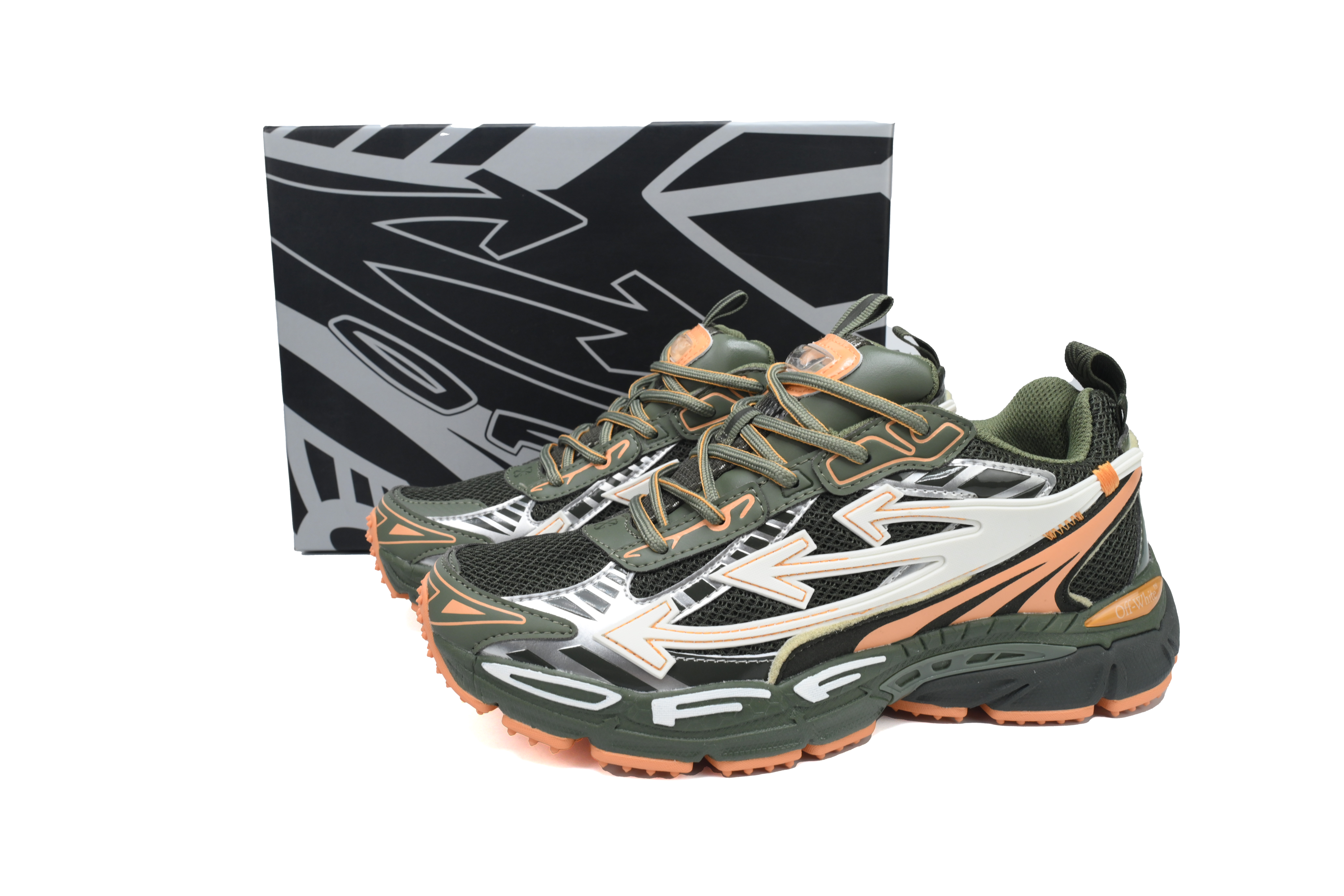 OFF-WHITE Out Of  Military Green OMIA295F24 FAB00 10009