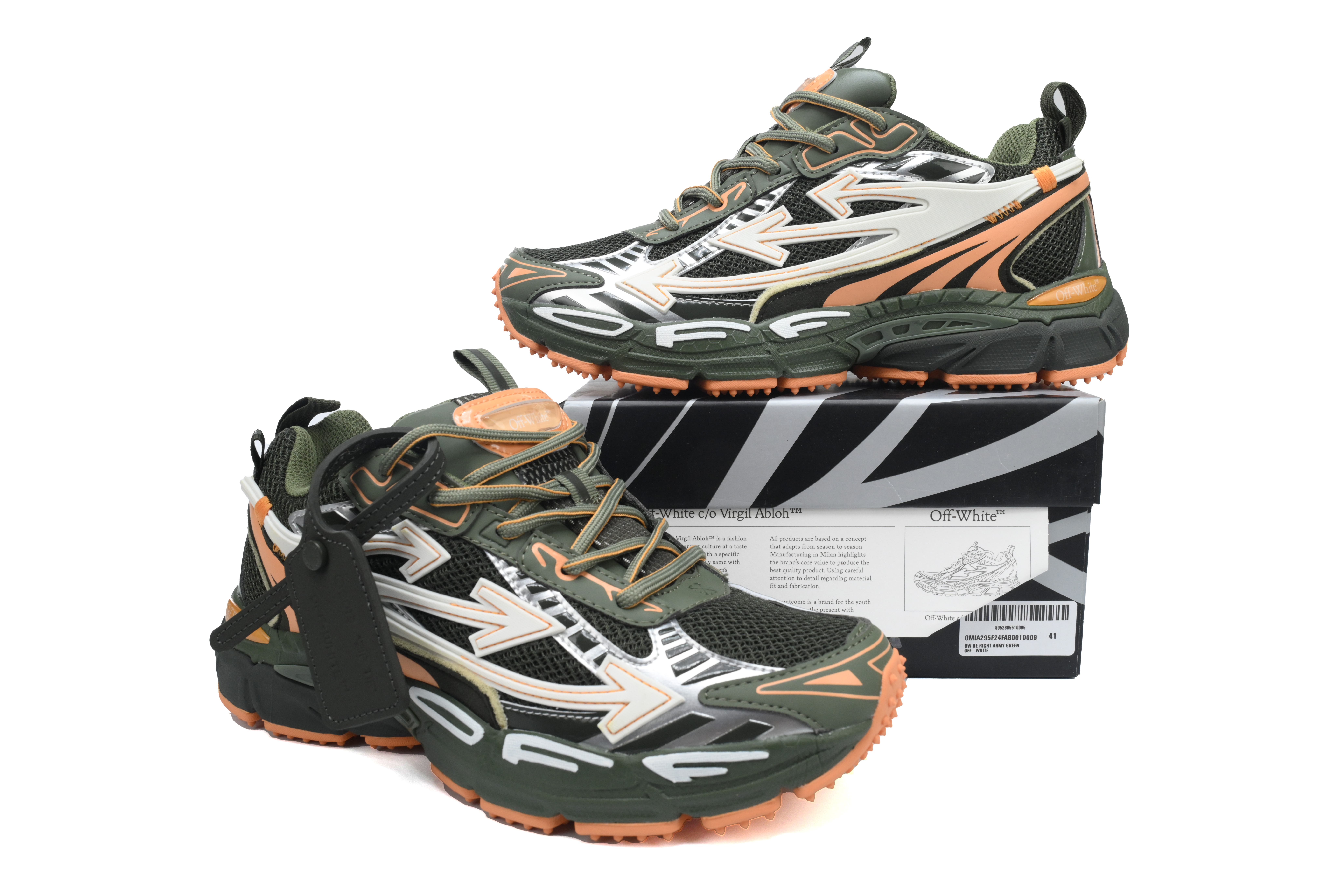 OFF-WHITE Out Of  Military Green OMIA295F24 FAB00 10009