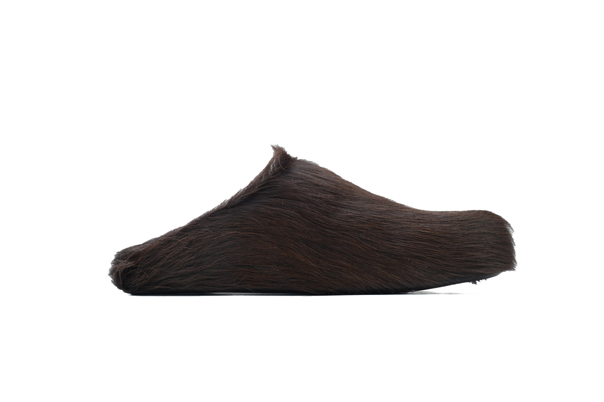 Marni Long-hair Calfskin Fussbett Sabot Brown SBMS004601P412200M37