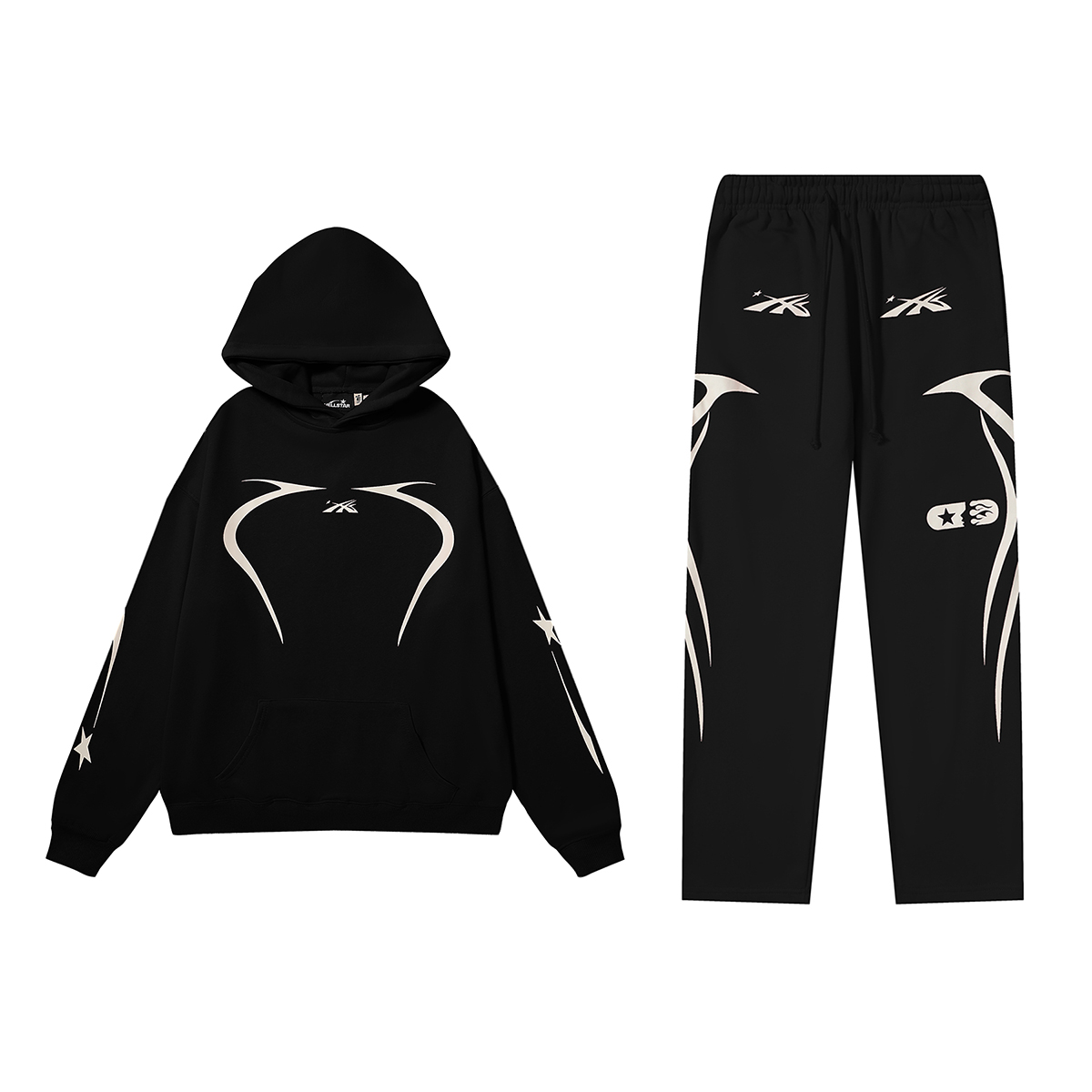 Hellstar Hoodie Tracksuit Black
