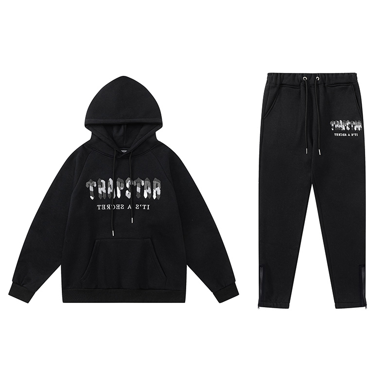 Trapstar Hoodie Tracksuit-2431 Black